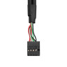 Планка портов в корпус 2xUSB2,0 EXEGATE BrctUSB2-2A-LP EX298293RUS
